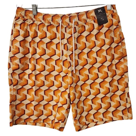 Michael Brandon Essentials Board Shorts Drawstring Above The Knee Mens XL NEW - Picture 1 of 12